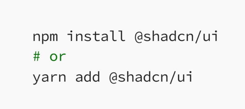 Shadcn description
